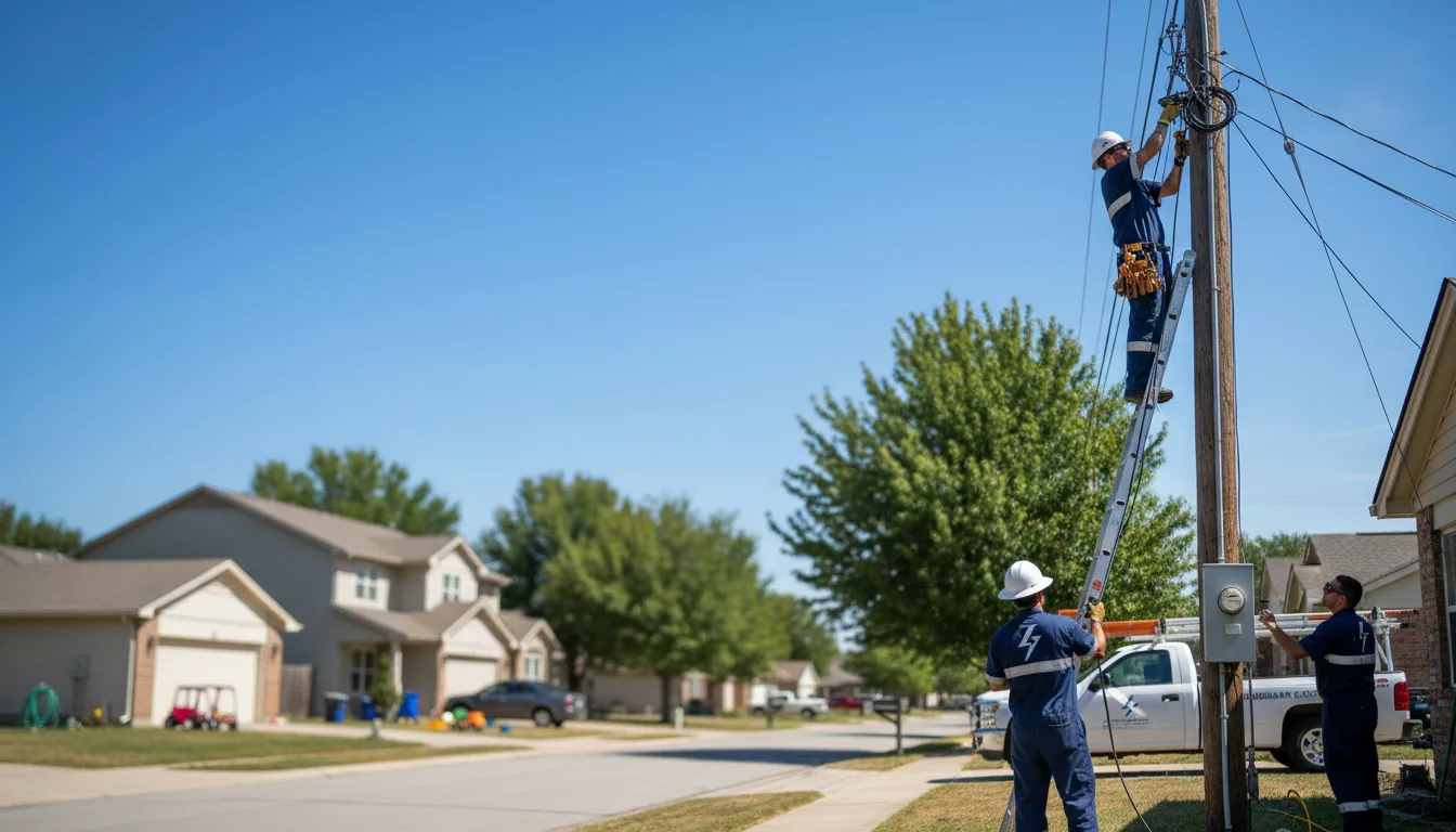 Residential electrician providing installation services in Yellville, AR